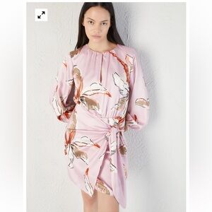 NWT Marella Agre Floral Tie-Waist Minidress